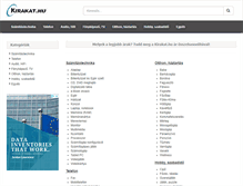 Tablet Screenshot of kirakat.hu